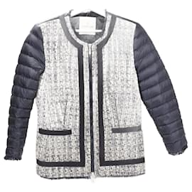 Moncler-MONCLER Piumino e Tweed da Donna, Size 3 M-L-Altro