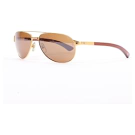 Cartier-Cartier Santos-Dumont Wood Sunglasses 61 16 130b-Brown