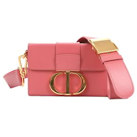 Dior-Christian Dior Montaigne 30 Leather Shoulder bag Pink-Pink