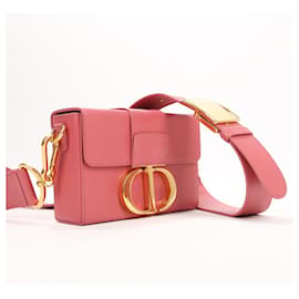 Dior-Christian Dior Montaigne 30 Leather Shoulder bag Pink-Pink