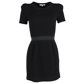 Sandro Minivestido Acolchoado em Acrílico Preto Preto