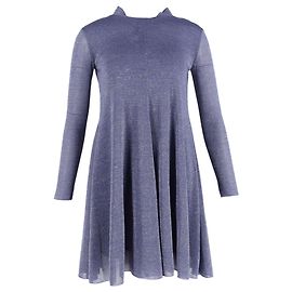 Max Mara Mini-robe à manches longues en polyester violet Violet