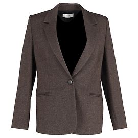 Victoria, Victoria Beckham Fitted Jacket In Brown Wool Brown Red
