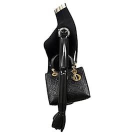 Dior-Dior Medium Cannage Leather Lady Dior Leather Crossbody Bag in Good condition-Other