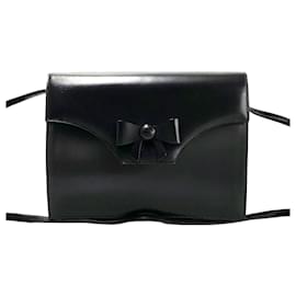 Dior-Dior Leather Bow Crossbody Bag  Leather Crossbody Bag in Very Good Condition-Other