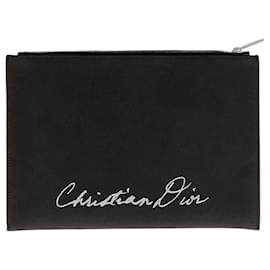 Dior-DIOR  Clutch bags T.  leather-Black