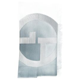 GIORGIO ARMANI Sciarpe T.  cotton Blu