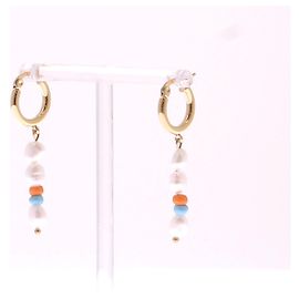 Autre Marque Orecchini Sporty & Rich T. Metallo D'oro