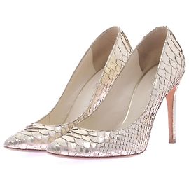 Tacchi Balmain T.EU 38 Pelli esotiche D'oro