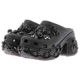 SIMONE ROCHA Pantoletten & Clogs T.EU 36.5 Leder Schwarz