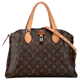 Louis Vuitton-Monograma marrón Louis Vuitton Rivoli MM-Castaño