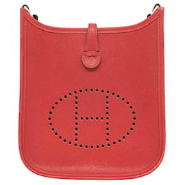 Hermès-Hermès Mini Evelyne-Rouge