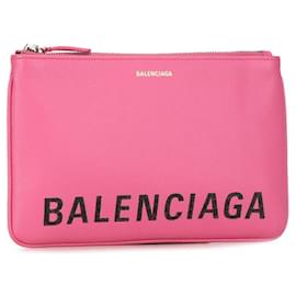 Balenciaga-Balenciaga Leather Ville Clutch Bag Leather Clutch Bag 545773 in good condition-Other