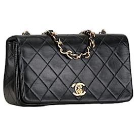 Chanel-Chanel CC Quilted Leather Full Flap Bag Leather Shoulder Bag in Good condition-Other