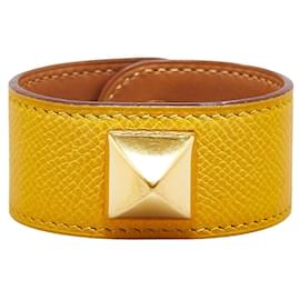 Hermès-Hermes Leather Médor Bangle Leather Bracelet in Good condition-Other