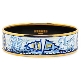 Hermès-Hermes Wide Enamel Bangle Enamel Bangle in Good condition-Other