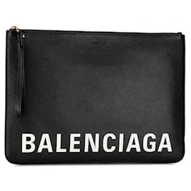 Balenciaga-Balenciaga Leather Zip Clutch Bag Leather Clutch Bag 630626 in excellent condition-Other