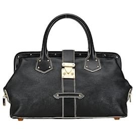 Louis Vuitton-Bolso de mano Louis Vuitton Suhali Leath. Angénieux PM M91805 en buen estado-Negro