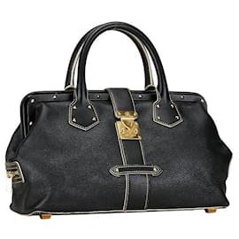 Louis Vuitton-Bolso de mano Louis Vuitton Suhali Leath. Angénieux PM M91805 en buen estado-Negro