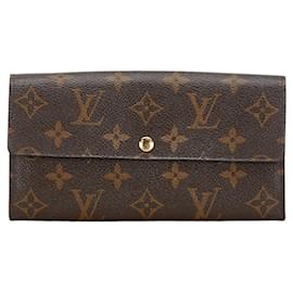 Louis Vuitton-Louis Vuitton Portefeuille Sarah Canvas Long Wallet M61734 en bon état-Autre