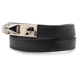 Yves Saint Laurent-Yves Saint Laurent Leather lined Wrap Bracelet Leather Bracelet 440697 in good condition-Other