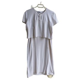 Tailleur jupe Sonia Rykiel en velours blanc Blanc