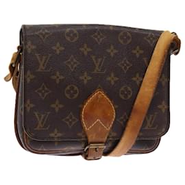 Louis Vuitton-Bolsa de ombro M LOUIS VUITTON Monogram Cartouchiere MM51253 Autenticação de LV 76044-Monograma