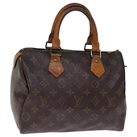 Louis Vuitton-Louis Vuitton Monogram Speedy 25 Hand Bag M41528 LV Auth 76706-Monogram