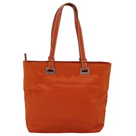 Prada-PRADA Hand Bag Nylon Orange Auth 74418-Orange