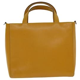 Prada-PRADA Hand Bag Safiano Leather 2way Orange Auth 76420-Orange