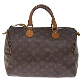 Louis Vuitton-Louis Vuitton Monogram Speedy 30 Bolso de mano M41526 LV Auth 75906-Monograma