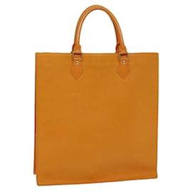 Louis Vuitton-Bolsa de mão LOUIS VUITTON Epi Sac Plat Laranja Mandarim M5274H LV Auth 75550-Laranja,Cinza