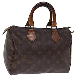 Louis Vuitton-Louis Vuitton Monogram Speedy 25 Hand Bag M41528 LV Auth 76647-Monogram