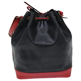 Louis Vuitton-Bolsa de ombro LOUIS VUITTON Epi Noe por cor Preto Vermelho M44017 Autenticação de LV 75946-Preto,Vermelho