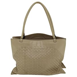 Autre Marque-BOTTEGA VENETA INTRECCIATO Tote Bag Leather Beige Auth ep4285-Beige