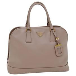 Prada-PRADA Hand Bag Safiano leather Pink Auth bs14718-Pink
