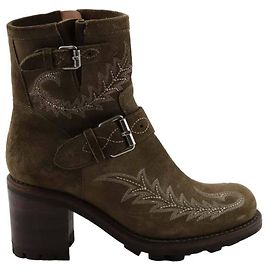 Free Lance Botas de camurça Caqui
