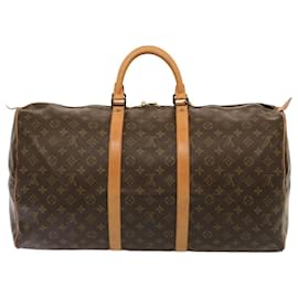 Louis Vuitton-Monograma de Louis Vuitton Keepall 55 Bolsa Boston M41424 LV Auth 75490-Monograma