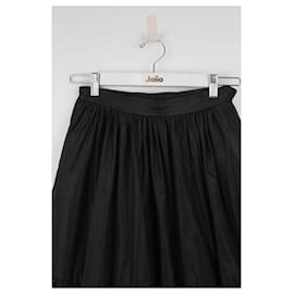 Saint Laurent-Black Balloon Skirt-Black