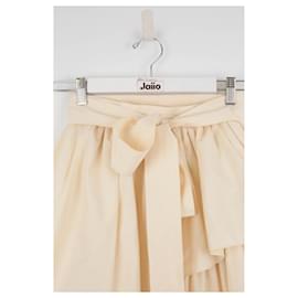Saint Laurent-cotton skirt-Beige