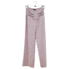 Maje Calça reta em algodão Rosa