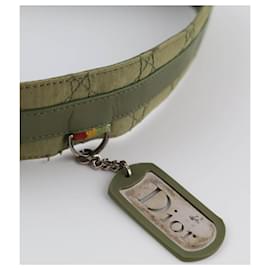 Dior-Leather leather belt-Green