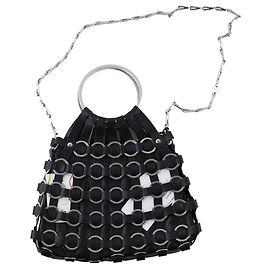 Paco Rabanne Lederhandtasche Schwarz