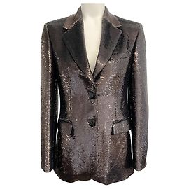 Golden Goose Bronze Sequined Classic Blazer Brown