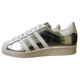 Prada-Prada Superstar Sneakers - Prada x Adidas Special Projects - Limited Edition-Silvery