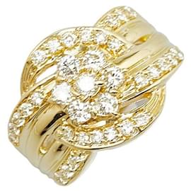 & Other Stories-Anel de ouro amarelo K18YG com diamante de 1,00 ct em excelente estado-Dourado