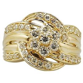 & Other Stories-Anel de ouro amarelo K18YG com diamante de 1,00 ct em excelente estado-Dourado