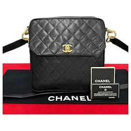 Chanel-Chanel CC Caviar Flap Crossbody Bag  Leather Crossbody Bag in Good condition-Other