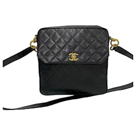 Chanel-Chanel CC Caviar Flap Crossbody Bag  Leather Crossbody Bag in Good condition-Other