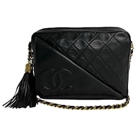 Chanel-Sac à bandoulière Chanel CC Matelassé en cuir en très bon état-Autre